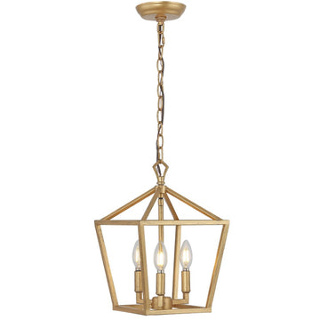 Iris 10" Iron Classic Modern Lantern LED Pendant - JONATHAN Y